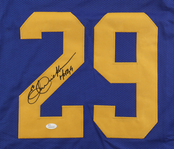 Eric Dickerson Autographed Signed Custom Jersey  Inscribed "HOF 99" -  JSA COA