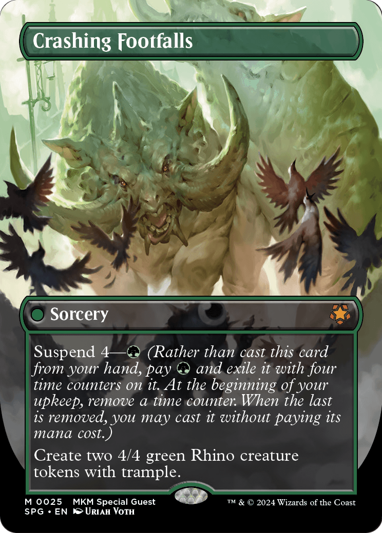 Crashing Footfalls (Borderless)