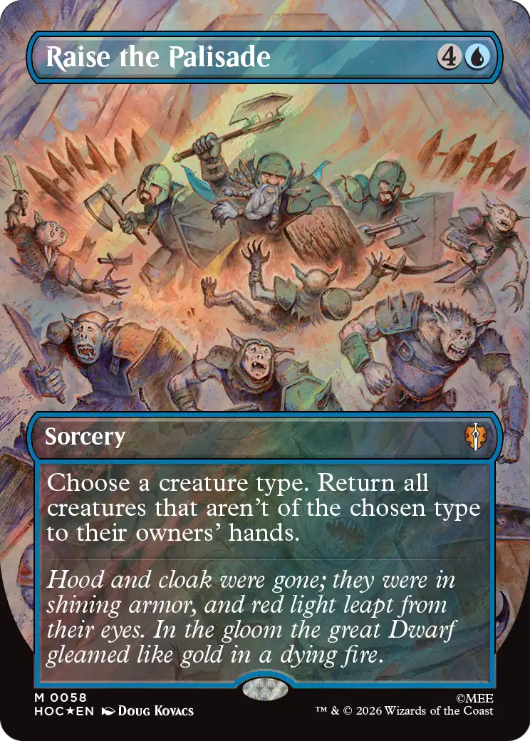 Raise the Palisade (Borderless) (Surge Foil)