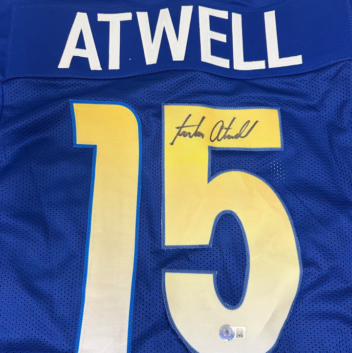 Tutu Atwell Autographed Signed Los Angeles Rams Custom Jersey with Beckett COA