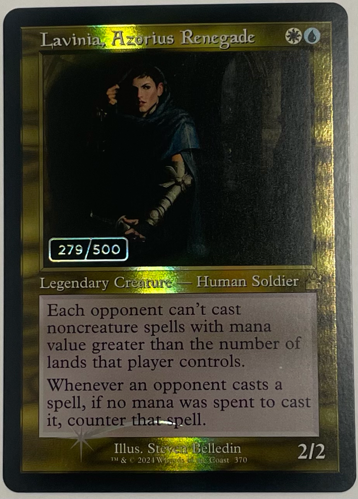 Lavinia, Azorius Renegade (Retro Frame) (Serial Numbered) - Ravnica Remastered (RVR)