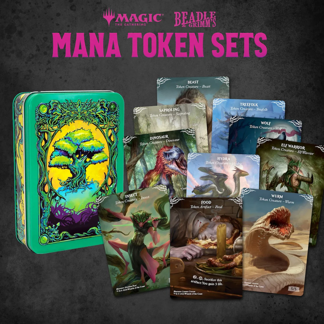 Beadle & Grimm's: Magic: The Gathering - Green Mana Metal Token Set