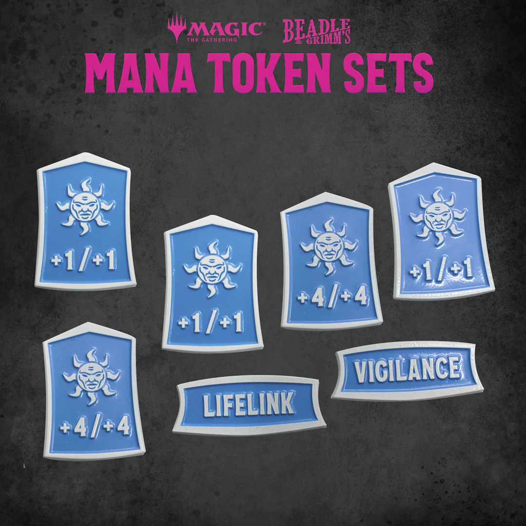 Beadle & Grimm's: Magic: The Gathering - White Mana Metal Token Set