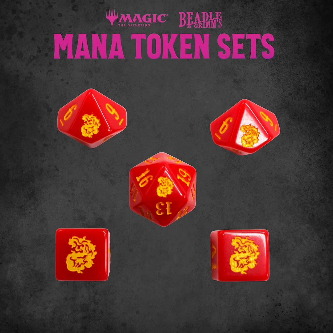 Beadle & Grimm's: Magic: The Gathering - Red Mana Metal Token Set