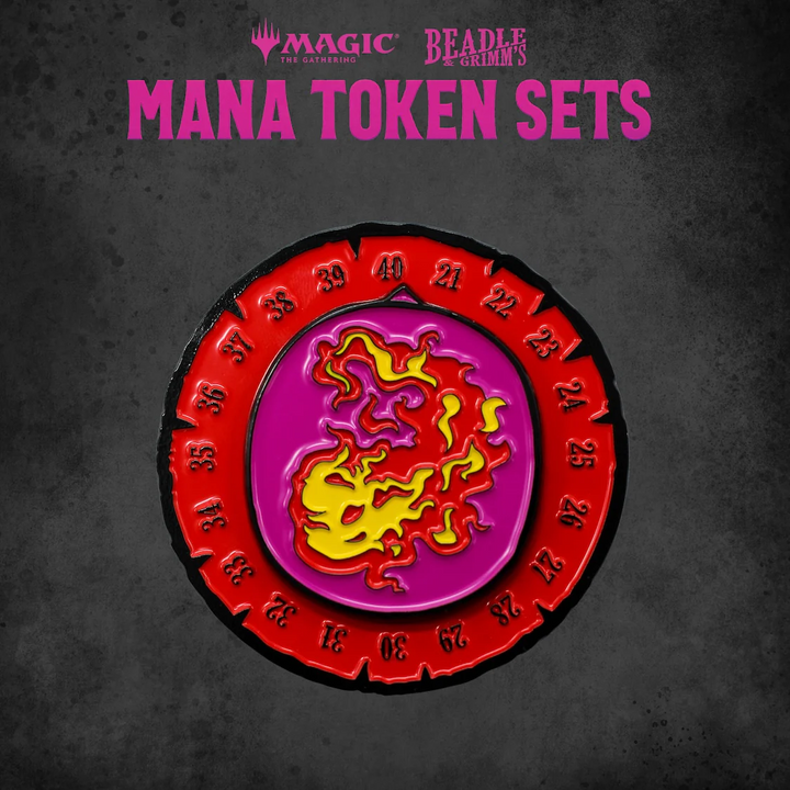 Beadle & Grimm's: Magic: The Gathering - Red Mana Metal Token Set