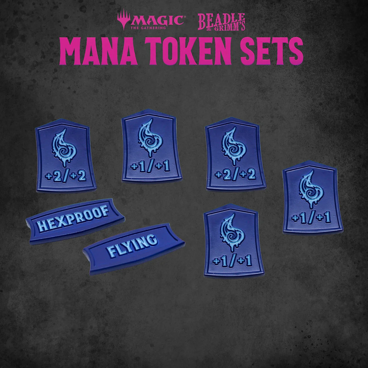 Beadle & Grimm's: Magic: The Gathering - Blue Mana Metal Token Set