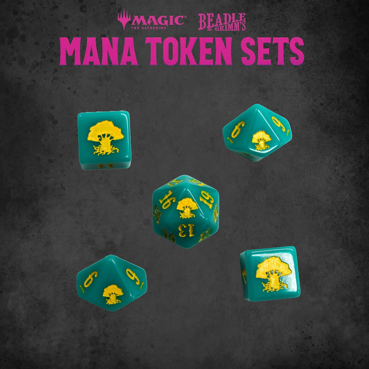 Beadle & Grimm's: Magic: The Gathering - Green Mana Metal Token Set