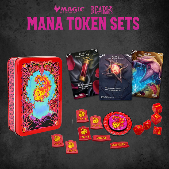 Beadle & Grimm's: Magic: The Gathering - Red Mana Metal Token Set
