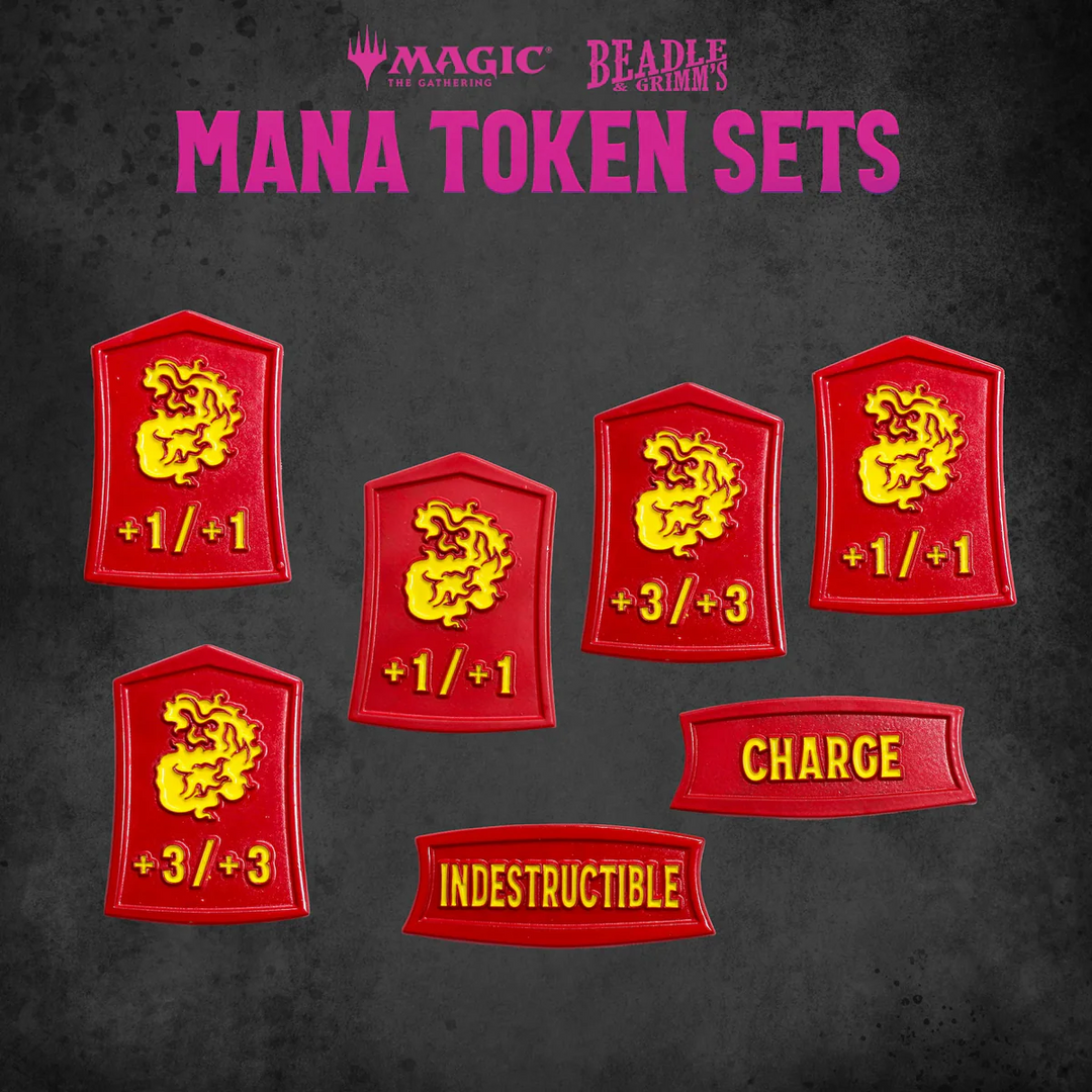Beadle & Grimm's: Magic: The Gathering - Red Mana Metal Token Set