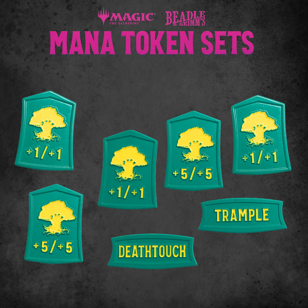 Beadle & Grimm's: Magic: The Gathering - Green Mana Metal Token Set