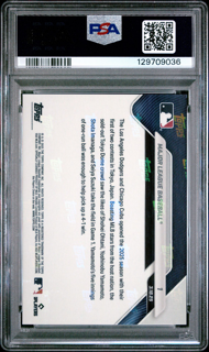 2025 Topps Now - Major League Baseball 1 Tokyo Series - Black Foil /10 - PSA 10