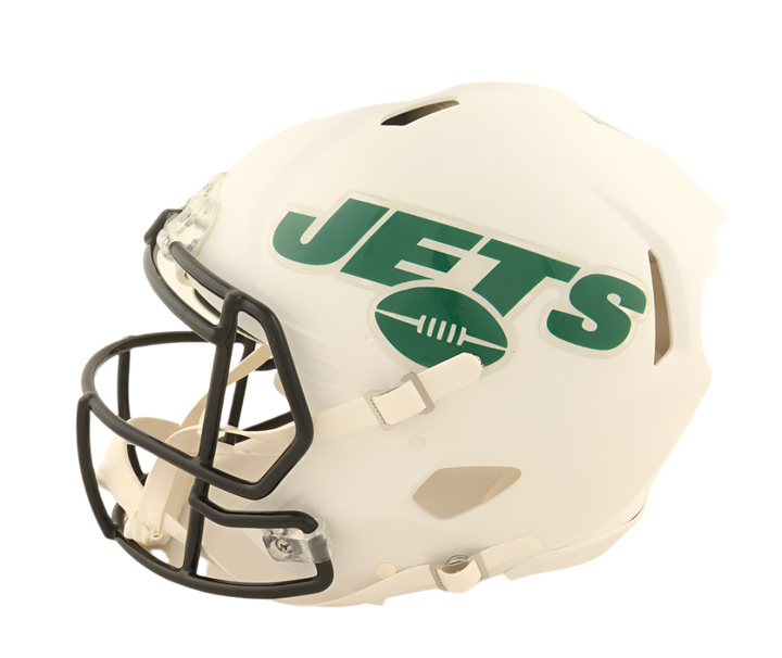 Sam Darnold Autographed Signed Jets Full-Size Authentic On-Field Flat White Alternate Speed Helmet (Beckett)
