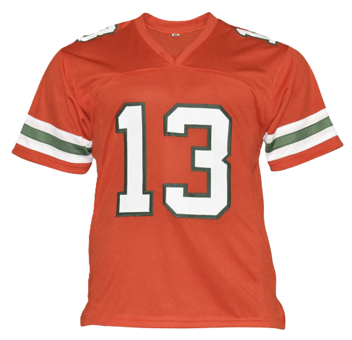 Gino Torretta Autographed Signed Miami College Orange Football Jersey (Beckett)