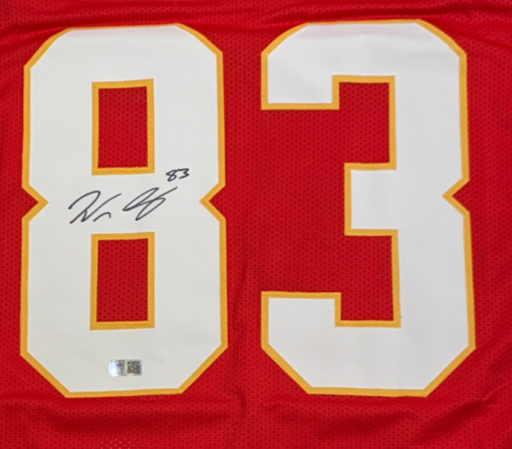 Noah Gray Signed Authenticated Red Custom Jersey - Beckett Certified