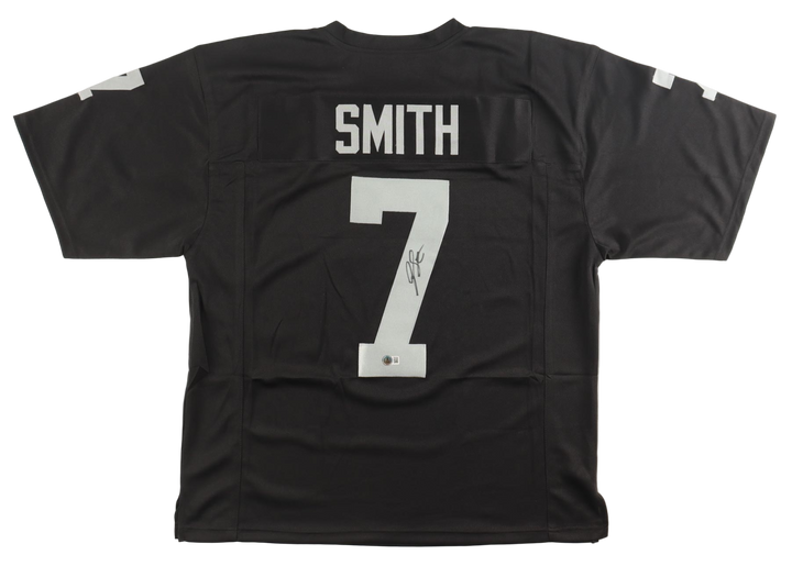 Geno Smith Autographed Signed Raiders Football Jersey (Beckett)