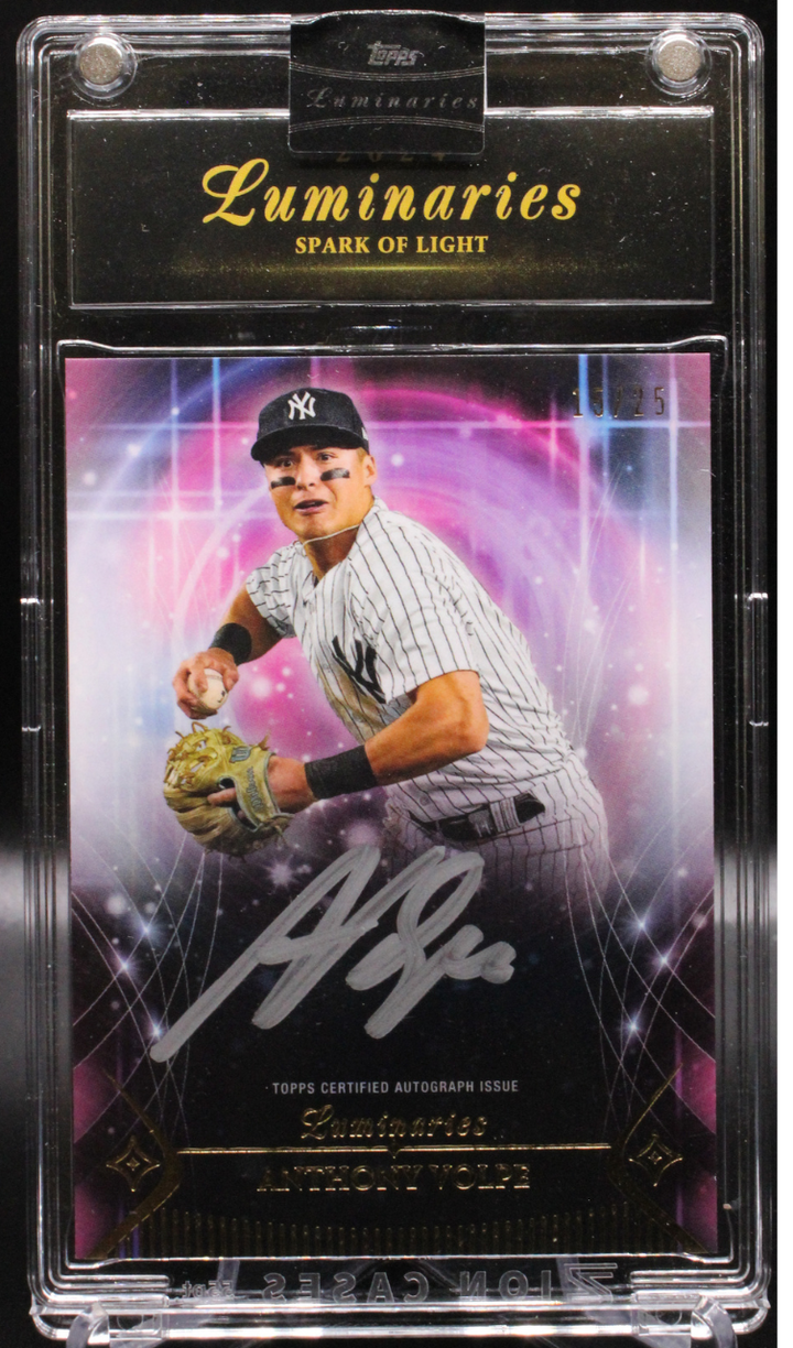 2024 Topps Luminaries Baseball - Anthony Volpe SLA-AV - Spark of Light Auto /25