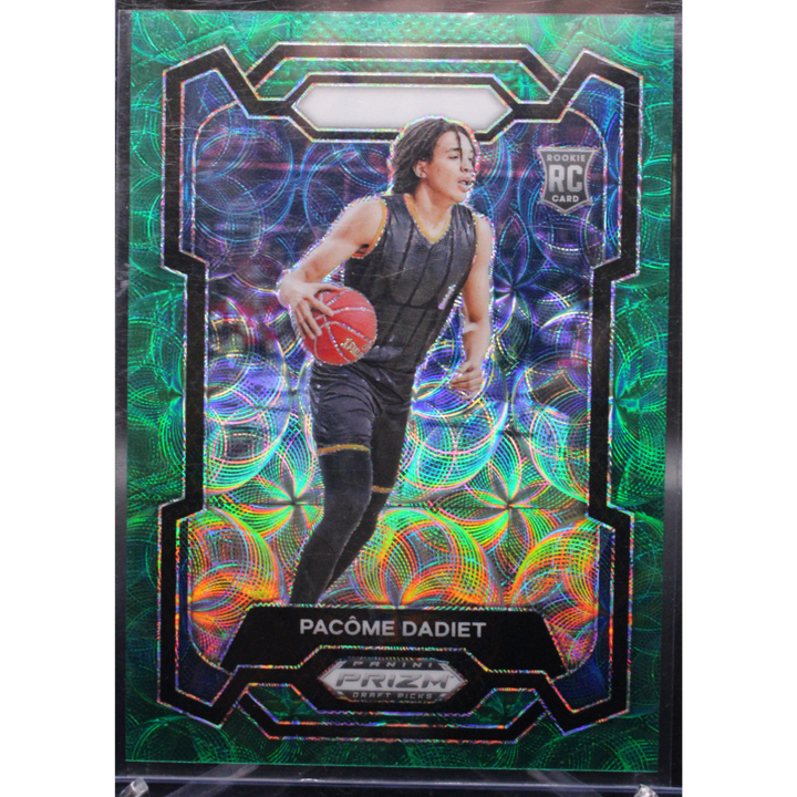 2024 Panini Prizm Draft Picks Basketball - Pacome Dadiet 81 - Green Scope /8