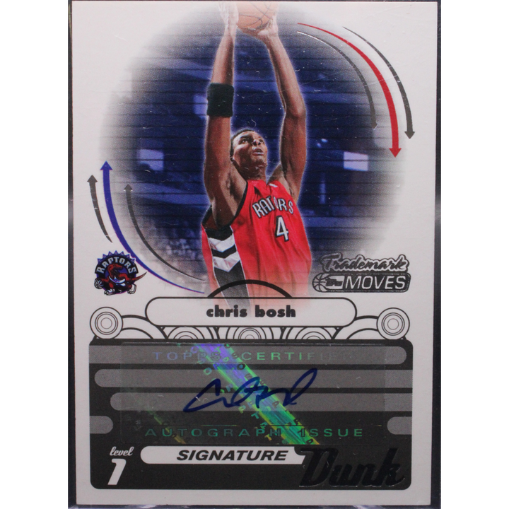 2006 Topps Trademark Moves - Chris Bosh SDU-2 - Signature Dunks /75