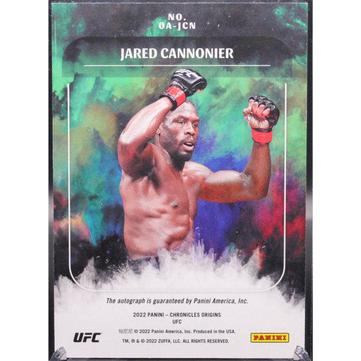 2022 Panini Chronicles UFC -  Jared Cannonier OA-JCN - Teal Ice 1/1