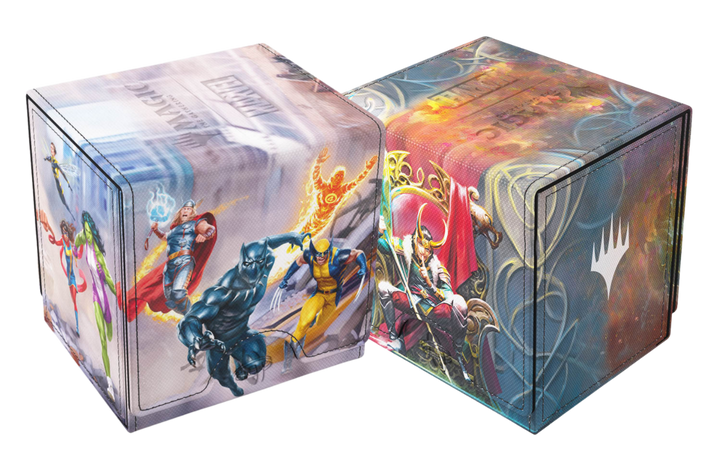 Gamegenic - Magic: the Gathering Sidekick 100+ XL Convertible Deck Box - Marvel Super Heroes