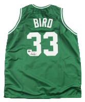 Larry Bird Signed Autographed Custom Jersey (JSA)