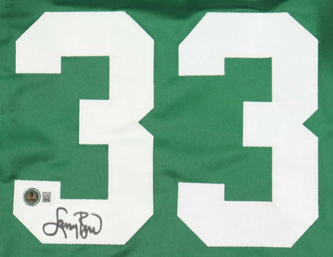 Larry Bird Signed Autographed Custom Jersey (JSA)