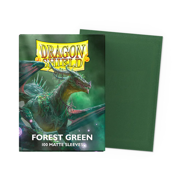 Dragon Shield Sleeves: Forest Green Matte (Box Of 100)