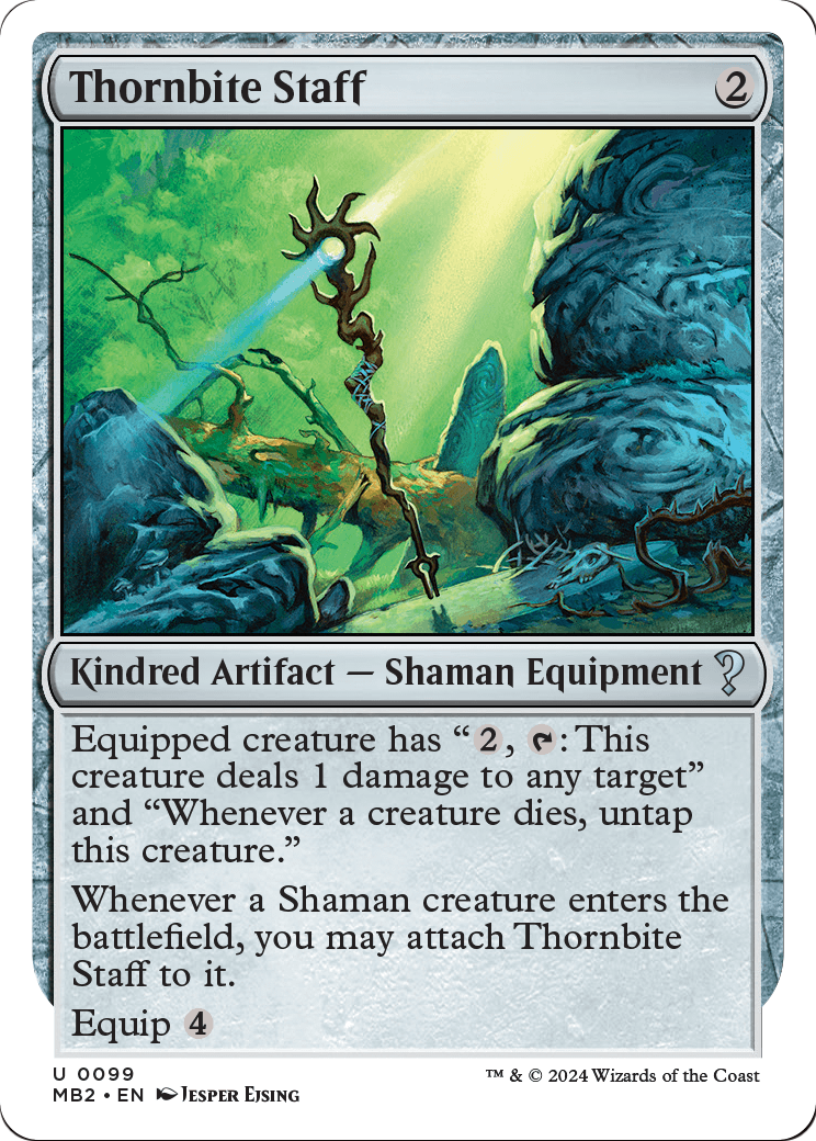 Thornbite Staff (White Border)