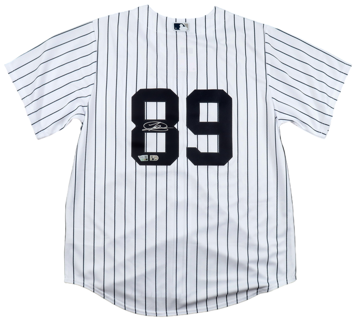 Jasson Dominguez Autographed Jersey JSA Authenticated (MLB & Fanatics)