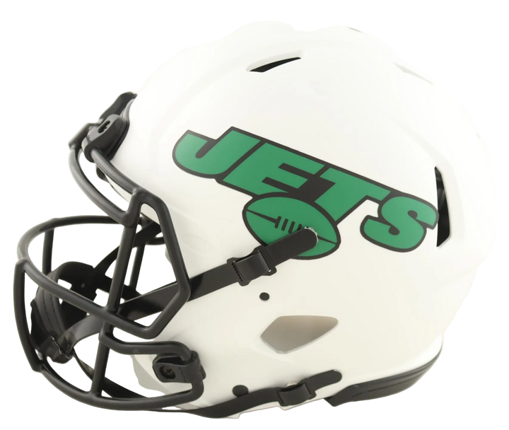 Joe Namath Autographed Jets Full-Size Authentic On-Field Lunar Eclipse Alternate Speed Helmet (Beckett)