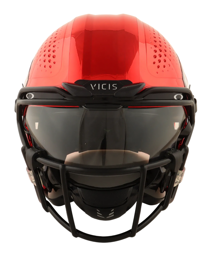 Patrick Mahomes Autographed Chiefs Custom Full-Size Authentic On-Field Zero2 Helmet with Visor (Fanatics COA)