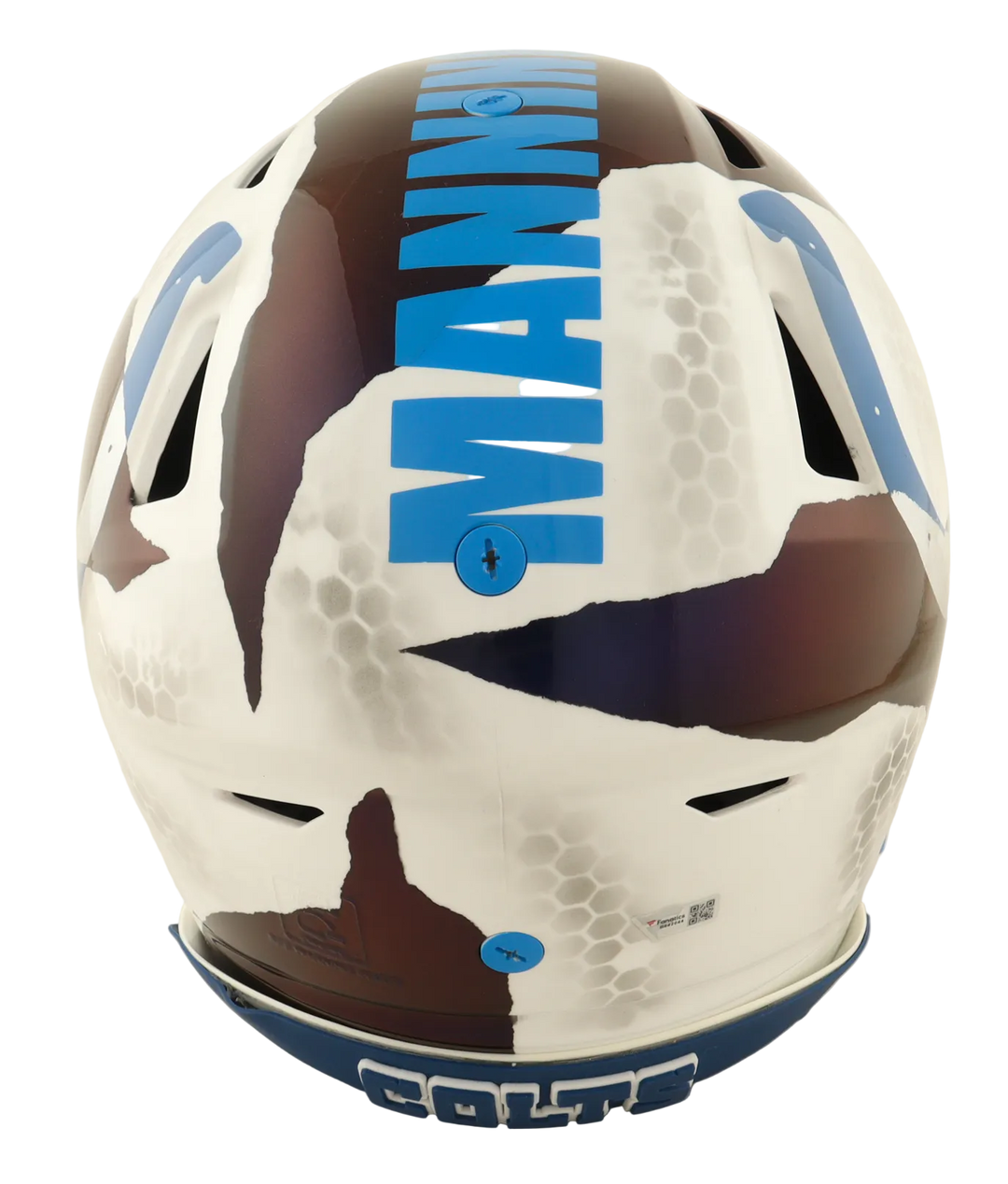Peyton Manning Autographed Colts Custom Full-Size Authentic On-Field SpeedFlex Helmet with Visor (Fanatics COA)