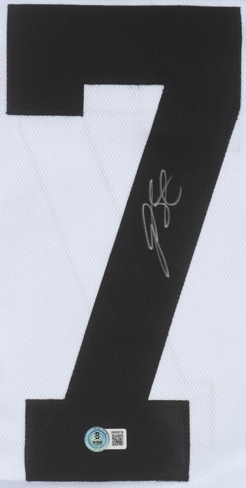 Geno Smith Autographed Signed Raiders Football Jersey (Beckett)
