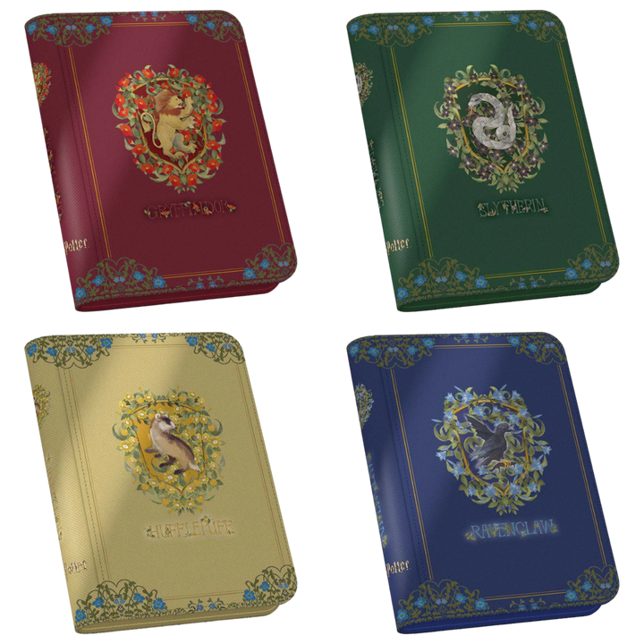Ultimate Guard: Zipfolio 160+ 8 Pocket Xenoskin Binder - Harry Potter 4 Houses
