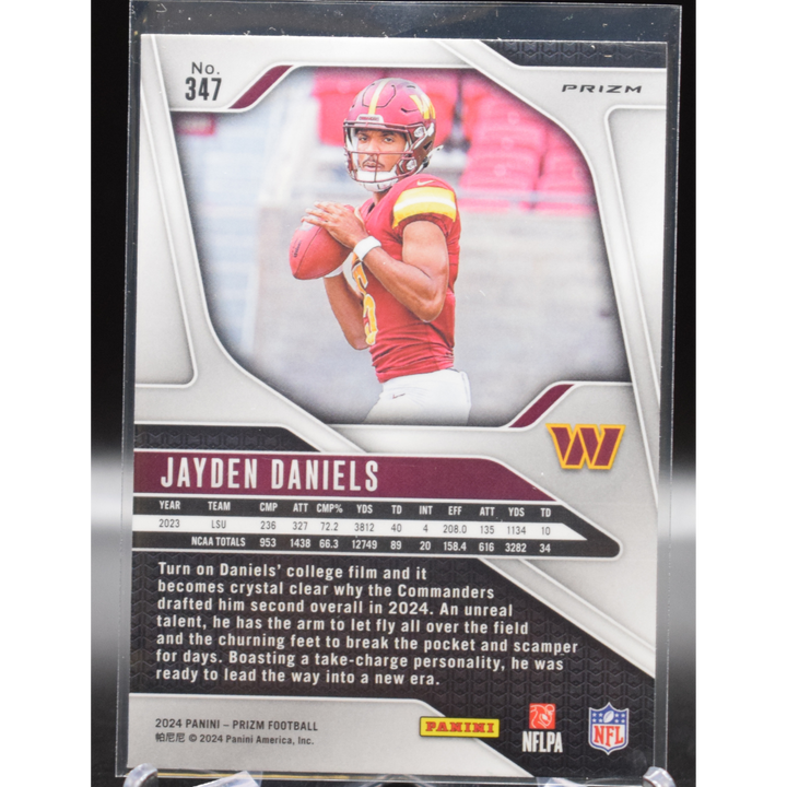2024 Panini Prizm Football - Jayden Daniels 347 - Green Wave